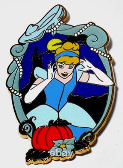 New LE 100 Disney Pin Cinderella Castle Glass Slipper Ball Midnight Pumpkin RARE