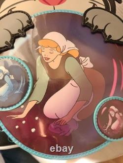 New Loungefly Backpack Disney Cinderella LUCIFER Cat Cosplay BAM Exclusive Glows