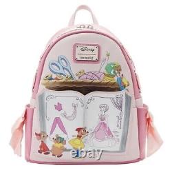 New! Loungefly Disney Cinderella Mice Dressmakers Mini Backpack and Wallet Set