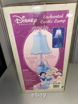 New Rare Vtg Disney Cinderella castle Enchanted Lamp night light Princess