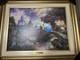 New Thomas Kinkade Disney Cinderella Wishes Upon A Dream 12X16 Framed Canvas COA