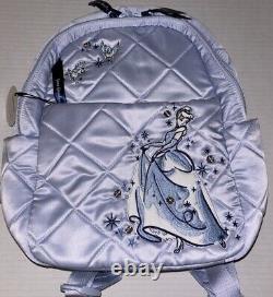 New Vera Bradley Disney CINDERELLA Paisley On Morning Glory Small Backpack Bag