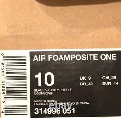 Nike Air Foamposite One 1 Retro 2009 EggPlant Purple Pro Penny Jordan Men 9.5 10