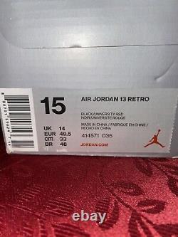 Nike Air Jordan 13 Retro Melo Class of 2002 Oak Hill 414571-035 Size 15