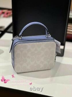 Nwt Disney X Coach cinderella Box Crossbody Canvas C1426