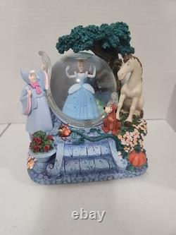 OPEN BOX Disney Store Cinderella Musical Snow Globe Magical Gown Music Box READ