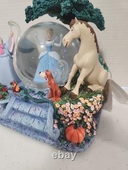 OPEN BOX Disney Store Cinderella Musical Snow Globe Magical Gown Music Box READ