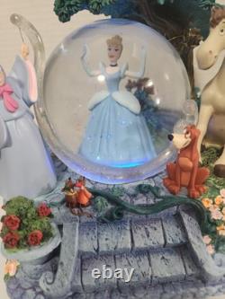 OPEN BOX Disney Store Cinderella Musical Snow Globe Magical Gown Music Box READ