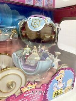 POLLY POCKET 1999 Bluebird CINDERELLA ROYAL CARRIAGE Hidden Treasures DISNEY NEW