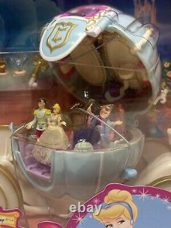 POLLY POCKET 1999 Bluebird CINDERELLA ROYAL CARRIAGE Hidden Treasures DISNEY NEW