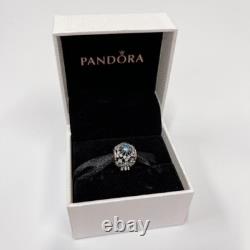 Pandora Disney Cinderella Blue Crystal Charm Sterling Silver CZ New