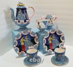RARE Cinderella Tea Pot Creamer & Sugar Set Disneyland Fanciful Tea Sets