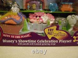 RARE Disney Parks Polly Pocket Cinderella Castle Showtime Celebration + Playmat