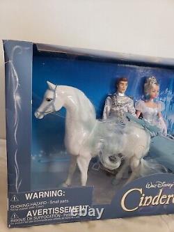 RARE Disney Store Cinderella Prince Charming Carriage Set Coach Doll 2000s NRFB