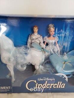 RARE Disney Store Cinderella Prince Charming Carriage Set Coach Doll 2000s NRFB