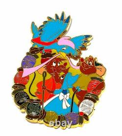 RARE LE 100 Disney PinCinderella Bluebird Mice Jaq Suzy Gus Mouse Sew Bird Bird