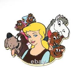 RARE LE Disney Pin WDI Cinderella Jaq Gus Dog Bruno Major Horse Suzy Mice 3D