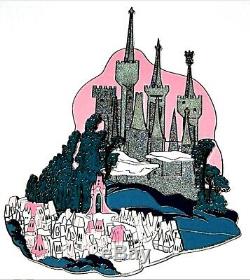 RARE SUPER JUMBO LE 100 Disney Auction Pin Cinderella Castle 3D Kingdom