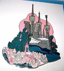 RARE SUPER JUMBO LE 100 Disney Auction Pin Cinderella Castle 3D Kingdom