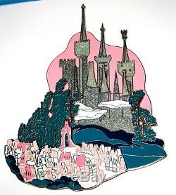 RARE SUPER JUMBO LE 100 Disney Auction Pin Cinderella Castle 3D Kingdom