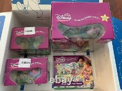RARE and NEW Disney 3 Playsets Showtime Celebration+Small World+Carousel & Mat