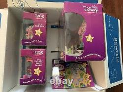 RARE and NEW Disney 3 Playsets Showtime Celebration+Small World+Carousel & Mat