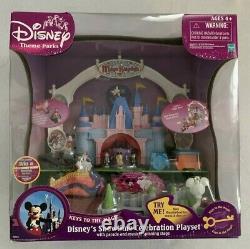 RARE and NEW Disney 3 Playsets Showtime Celebration+Small World+Carousel & Mat