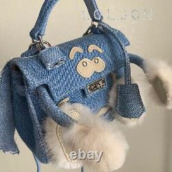 READYMADE MONSTER DOLL BAG Rare DENIM HERMES KELLY DOLL MODEL Handbag Japan