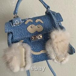 READYMADE MONSTER DOLL BAG Rare DENIM HERMES KELLY DOLL MODEL Handbag Japan