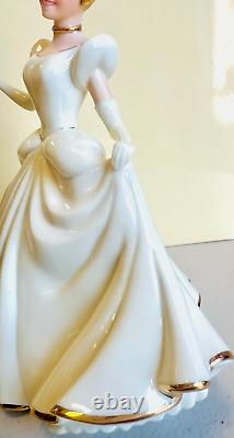 Rare Disney Cinderella Princess Lenox Classics 24 K Gold-Ivory Figurine Box