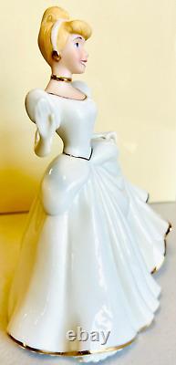 Rare Disney Cinderella Princess Lenox Classics 24 K Gold-Ivory Figurine Box