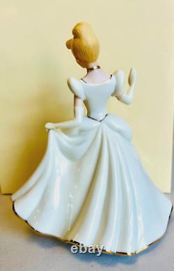 Rare Disney Cinderella Princess Lenox Classics 24 K Gold-Ivory Figurine Box