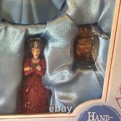 Rare New Disney Store Princess Cinderella Resin 8 Ornament Set Hand Painted