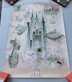 Rare Walt Disney 50th Anniversary Cinderella Poster New 20x 28