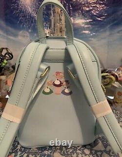 SOLD OUT & RETIRED! Disney Loungefly Cinderella Backpack Pink And Blue NWT