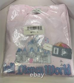 STONEY CLOVER LANE Walt Disney World CINDERELLA CASTLE Pink Sweatshirt 2XL NEW
