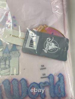 STONEY CLOVER LANE Walt Disney World CINDERELLA CASTLE Pink Sweatshirt 2XL NEW