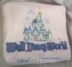 STONEY CLOVER LANE Walt Disney World CINDERELLA CASTLE Pink Sweatshirt 2XL NEW