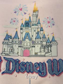 STONEY CLOVER LANE Walt Disney World CINDERELLA CASTLE Pink Sweatshirt 2XL NEW