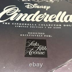 Saks Fifth Avenue Disney Limited Edition Cinderella Doll 1 of 2500 #1267 New