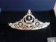 Signed Swarovski Disney Cinderella Rhodium Crystal Tiara 836673 New In Box withCOA