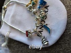 Size 19 disney pandora Cinderella charm bracelet