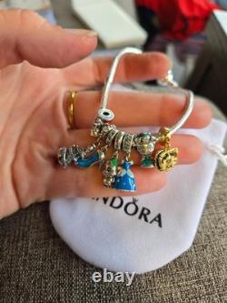 Size 19 disney pandora Cinderella charm bracelet