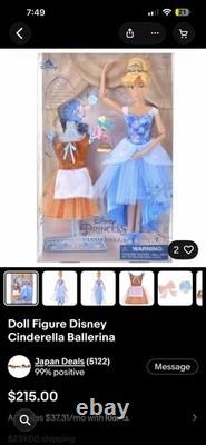 Super Rare Doll Disney Cinderella Ballerina LOT