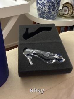 Swarovski Crystal Disney Cinderella Slipper Shoe #5035515 As New With Box, Cert