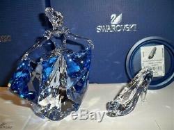 Swarovski Disney Cinderella With Slipper Very Rare 5089525 & 5035515 Bnib