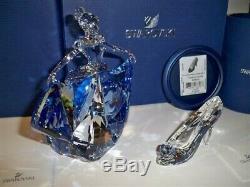 Swarovski Disney Cinderella With Slipper Very Rare 5089525 & 5035515 Bnib