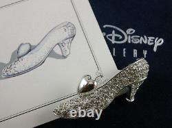 Swarovski Disney Pave' Crystal Cinderella Slipper Brooch New In Box Rare