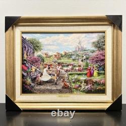 Thomas Kinkade Disney Cinderella Happily Ever After Framed on Canvas NEW