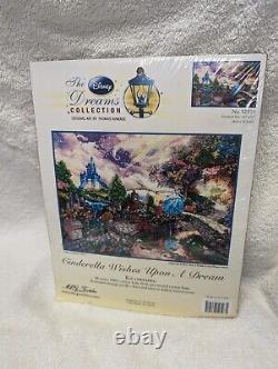 Thomas Kinkade Disney Cinderella Wishes Upon A Dream Cross Stitch Kit #52503 NEW